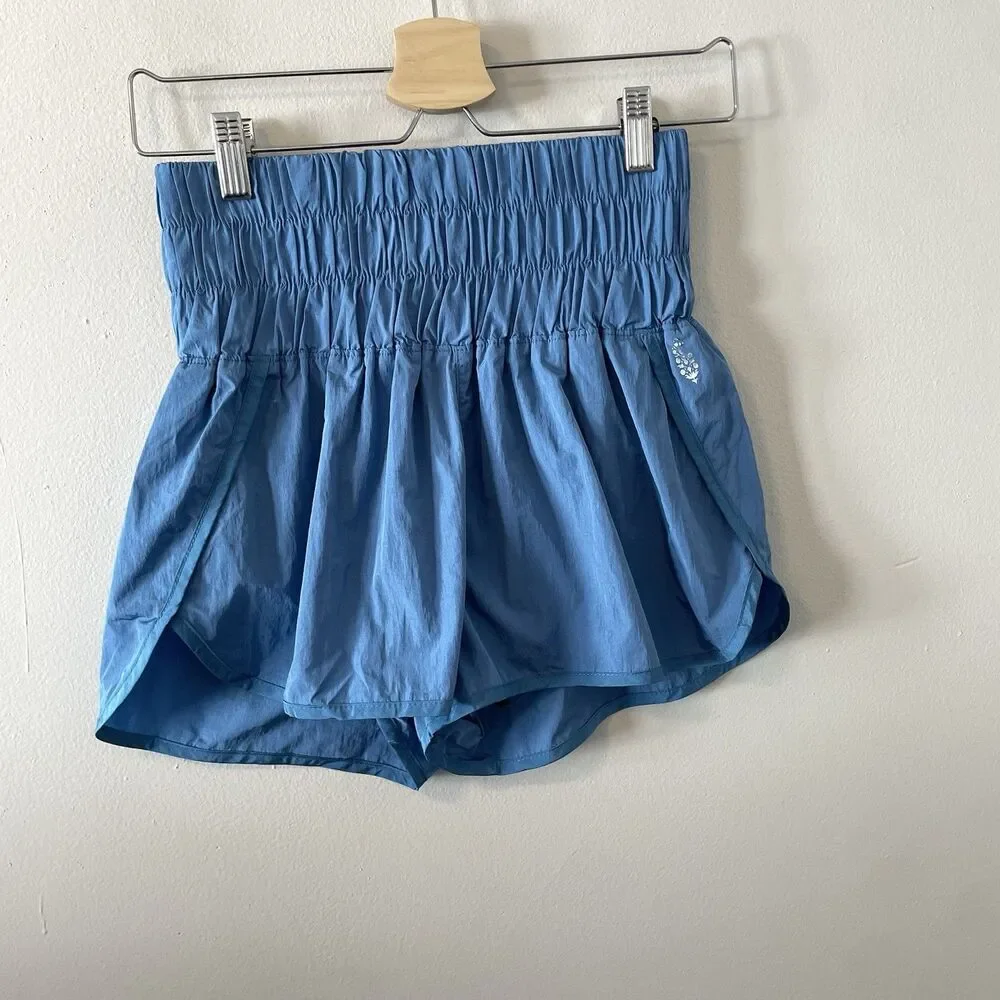 Free People Movement The Way Home Shorts Blue Sz S Lined